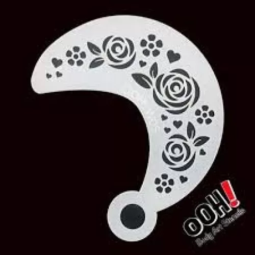 Ooh Body Art Stencil Wrap Tribal Rose (Wrap Tribal Rose w05)