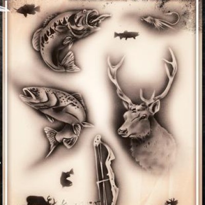 Airbrush Tattoo Pro Hunting and Fishing 