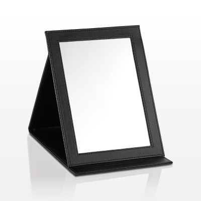 Qosmedix Large Folding Mirror, Black