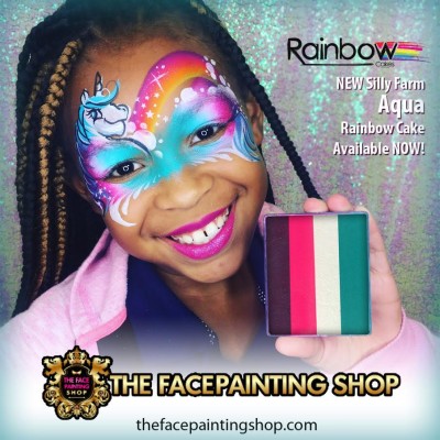 Silly Farm Rainbow Cake Aqua Silly Farm Rainbow Cake Aqua