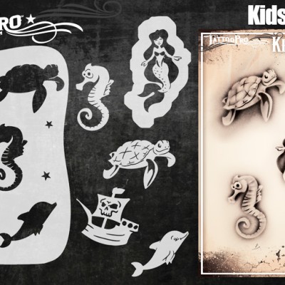 Airbrush Tattoo Pro Kids Ocean Fun