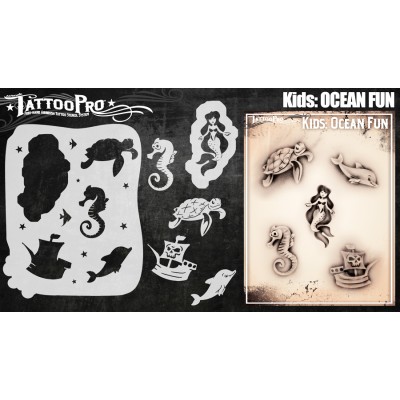 Airbrush Tattoo Pro Kids Ocean Fun