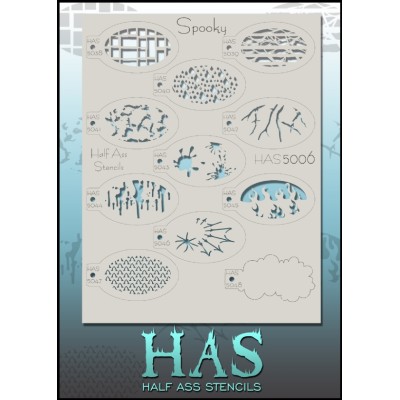 Half Ass Stencil Spooky