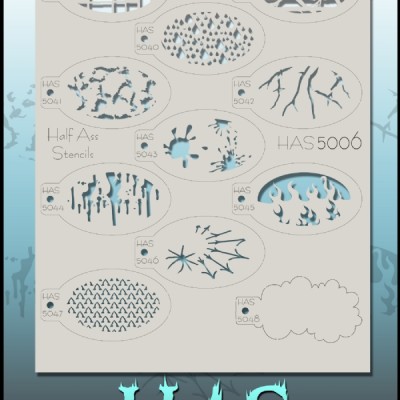 Half Ass Stencil Spooky