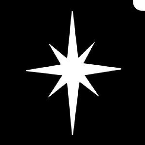 Glitter tattoo WW05 North Star Pack Of 5 (WW05 North Star Pack Of 5)